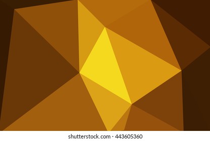 Dark orange polygonal illustration, which consist of triangles. Geometric background in Origami style with gradient. Triangular design for your business.