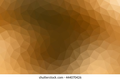 Dark orange polygonal illustration, which consist of triangles. Geometric background in Origami style with gradient. Triangular design for your business.
