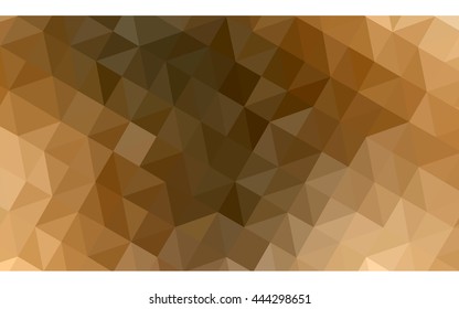 Dark orange polygonal illustration, which consist of triangles. Geometric background in Origami style with gradient. Triangular design for your business.