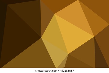 Dark orange polygonal illustration, which consist of triangles. 