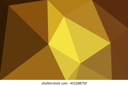 Dark orange polygonal illustration, which consist of triangles.