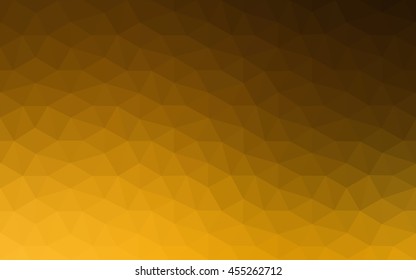Dark orange polygonal illustration, which consist of triangles. Geometric background in Origami style with gradient. Triangular design for your business.