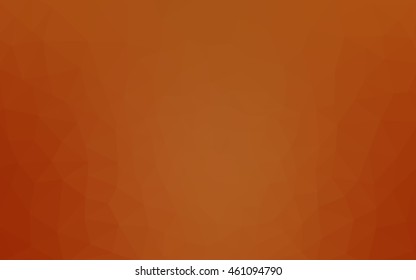 Dark orange polygonal illustration, which consist of triangles. Geometric background in Origami style with gradient. Triangular design for your business.