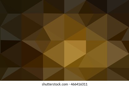 Dark orange polygonal illustration, which consist of triangles. Geometric background in Origami style with gradient. Triangular design for your business.