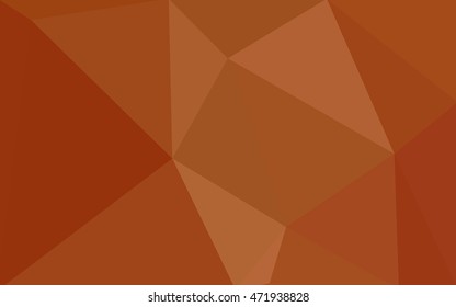 Dark orange polygonal illustration, which consist of triangles. Geometric background in Origami style with gradient. Triangular design for your business.