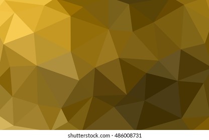 Dark orange polygonal illustration, which consist of triangles. Triangular design for your business. Geometric background in Origami style with gradient.