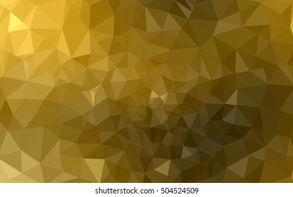 Dark orange polygonal illustration, which consist of triangles. Geometric background in Origami style with gradient. Triangular design for your business.