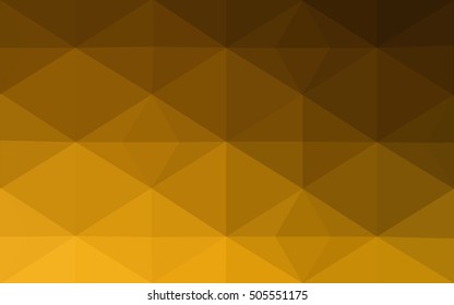 Dark orange polygonal illustration, which consist of triangles. Geometric background in Origami style with gradient. Triangular design for your business.