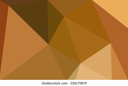 Dark orange polygonal illustration, which consist of triangles. Geometric background in Origami style with gradient. Triangular design for your business.