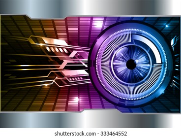 Dark orange purple blue illustration of technology internet network computer background with binary number, style background. infographics. Information. motion. pixel. Binary digit. number. vector.eye