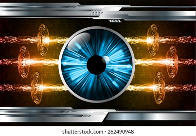 dark orange red color Light Abstract Technology background for computer graphic website internet and business. circuit. silver background. blue eye