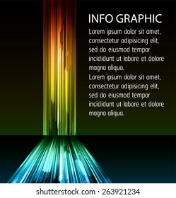 Dark orange red green Light Abstract Technology background for computer graphic website internet business. circuit. text box. Brochure. card. wave. banner. label