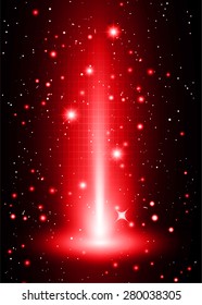 Dark orange red light Abstract background, rays. stage. infographics. star. Light Technology background for computer graphic website internet and business. vector illustration