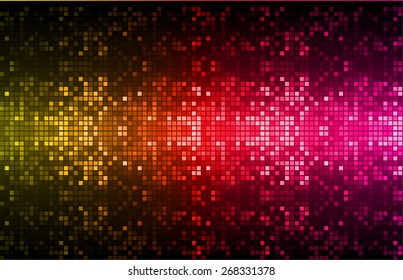 Dark orange red pink color Light Abstract pixels Technology background for computer graphic website internet. circuit board. text box. Mosaic, table