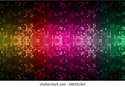 Dark orange red purple green color Light Abstract pixels Technology background for computer graphic website internet. circuit board. text box. Mosaic, table