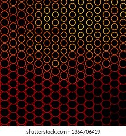 Dark Orange and Red vector backdrop with circles. Modern abstract illustration with colorful circle shapes. Design for posters, banners.