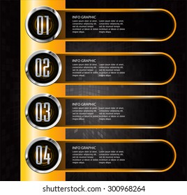 dark orange silver black Web Design Website Elements Template for graphic internet. text box. label. info graphics. metal. card. pixel. Metals, alloys, steel, aluminum. button