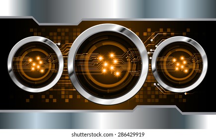 dark orange silver color Light Abstract Technology background for computer graphic website internet and business. circuit. vector illustration. info graphics. wave. beam. ray. Spark