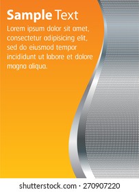 dark orange silver Light Abstract Technology background for computer graphic website internet. text box. Brochure. card. wave. label. banner. curve.