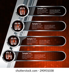 dark orange silver Web Design Website Elements Template for graphic internet. text box. label. infographics. metal. card. pixel. Metals, alloys, steel, aluminum. button