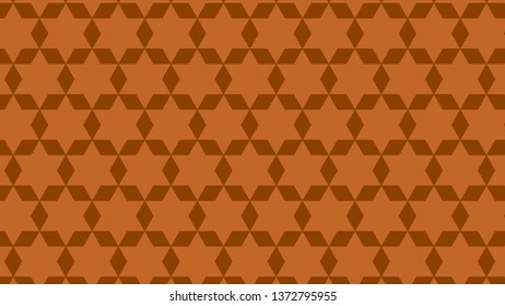 Dark Orange Stars Pattern