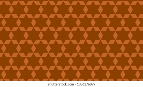 Dark Orange Stars Pattern Background