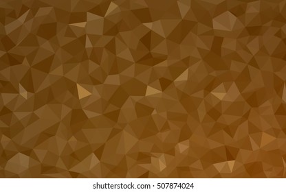 Dark orange triangle mosaic background. Shining illustration, which consist of triangles. The elegant pattern can be used as part of a brand book.