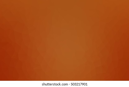 Dark orange triangle mosaic template. A vague abstract illustration with gradient. Brand-new style for your business design.