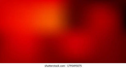 Plantilla de desenfoque abstracto del vector oscuro naranja. Ilustración colorida desdibujada en un estilo completamente nuevo. Fondo para teléfonos móviles.