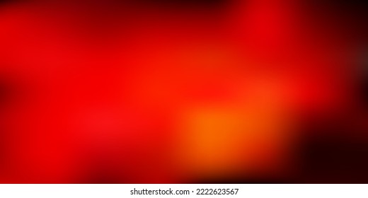 Dark orange vector abstract blur pattern. Abstract colorful illustration in blur style with gradient. Sample for your designs.