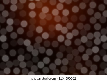 Dark Orange vector abstract blurred pattern. A completely new color illustration in a bokeh style. A completely new template for your design.