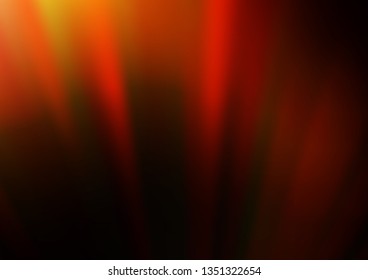 Dark Orange vector abstract blurred template. A completely new color illustration in a bokeh style. The background for your creative designs.