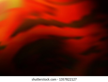 Dark Orange vector abstract blurred pattern. An elegant bright illustration with gradient. The blurred design can be used for your web site.