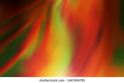 Dark Orange vector abstract blurred background. Creative illustration in halftone style with gradient. Background for designs.