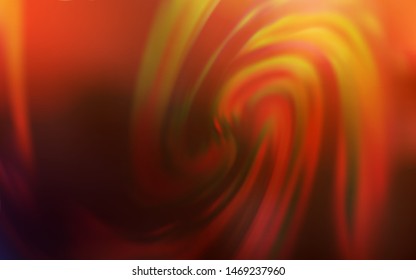 Dark Orange vector abstract blurred background. Glitter abstract illustration with gradient design. The best blurred design for your business.