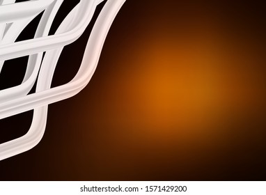 Dark Orange vector abstract blurred layout. Glitter abstract illustration with gradient design. Blurred design for your web site.