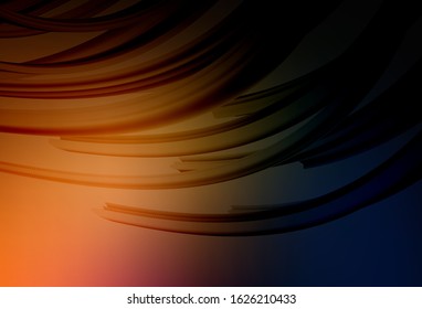 Dark Orange vector abstract blurred layout. Shining colorful illustration in smart style. Elegant background for a brand book.