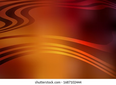 Dark Orange vector abstract blurred layout. Modern abstract illustration with gradient. Completely new design for your business.