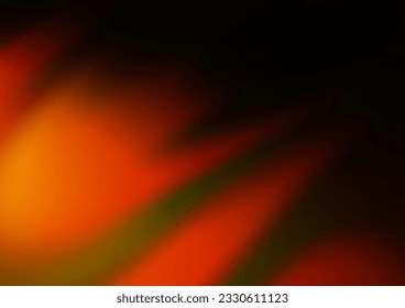 Dark Orange vector abstract blurred template. An elegant bright illustration with gradient. The template can be used for your brand book.