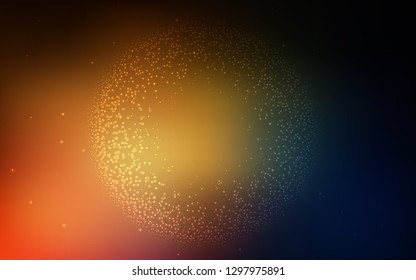 Dark Orange vector abstract bright template. A completely new colored illustration in blur style. Background for designs.