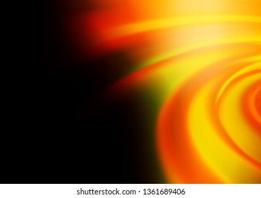 Dark Orange vector abstract bright template. Colorful illustration in blurry style with gradient. Brand new design for your business.
