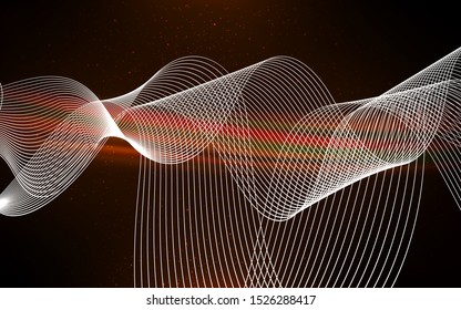 Dark Orange vector abstract bright pattern. Colorful abstract illustration with gradient. Background for designs.