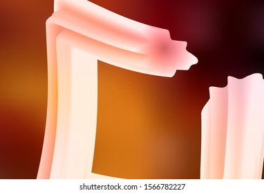 Dark Orange vector abstract bright template. Glitter abstract illustration with gradient design. New style design for your brand book.