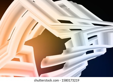 Dark Orange vector abstract bright pattern. Glitter abstract illustration with gradient design. New design for your business.