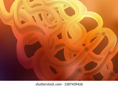 Dark Orange vector abstract bright texture. Glitter abstract illustration with gradient design. New style for your business design.