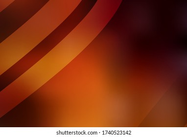 Dark Orange vector abstract bright texture. Creative illustration in halftone style with gradient. Smart design for your work.