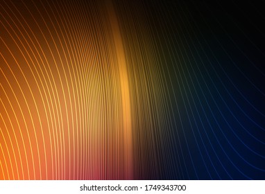 Plantilla brillante abstracta de vector naranja oscuro. Nueva ilustración coloreada en estilo borroso con gradiente. Nuevo diseño de estilo para tu libro de marca.