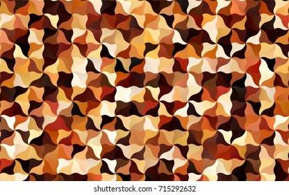 Dark Orange vector abstract cambered pattern. Modern geometrical abstract illustration with gradient bandy lines. The polygonal design can be used for your web site.