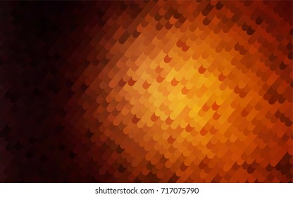 Dark Orange vector abstract cambered background. Brand-new colored illustration in blurry style with gradient. The completely new template can be used for your brand book.