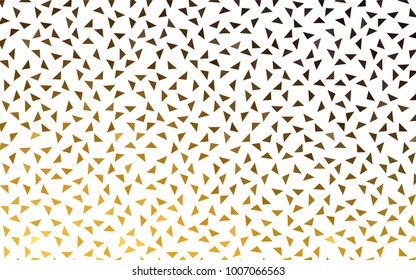Dark Orange vector abstract colorful background, which consist of triangles. Pattern with colored triangles on white background.